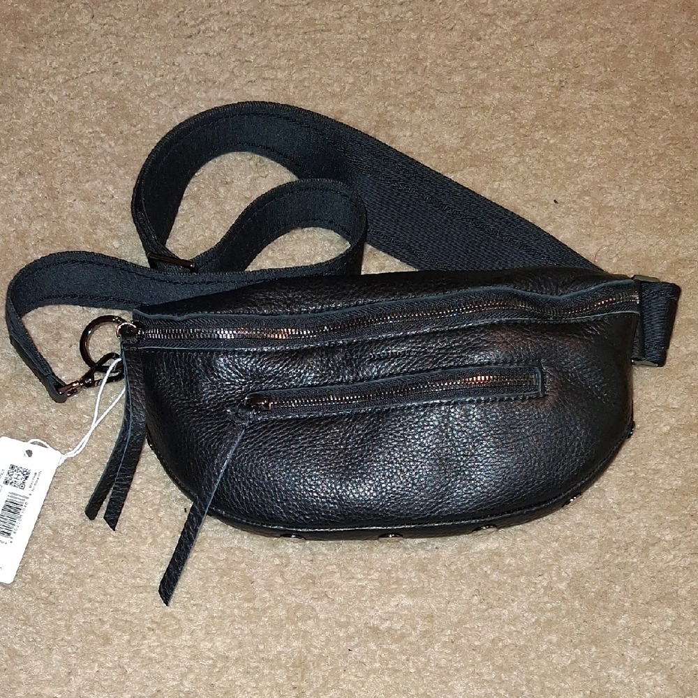 Hammitt Black Leather Crossbody Bag